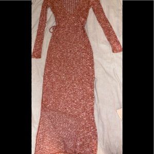 Maxi blush dress (size small )